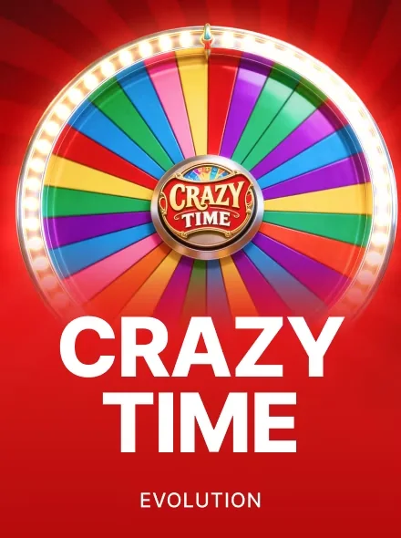 Portada de Crazy Time, game show de Evolution